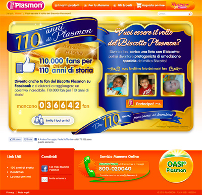 plasmon biscotto 110 anni landing
