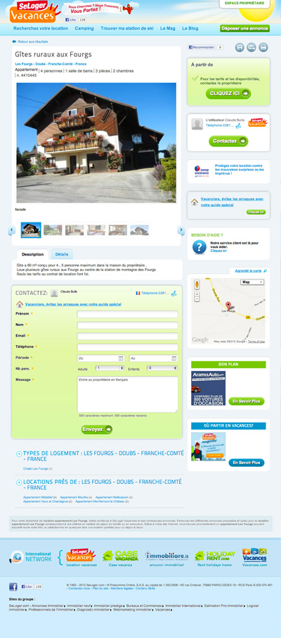 seloger - ad page